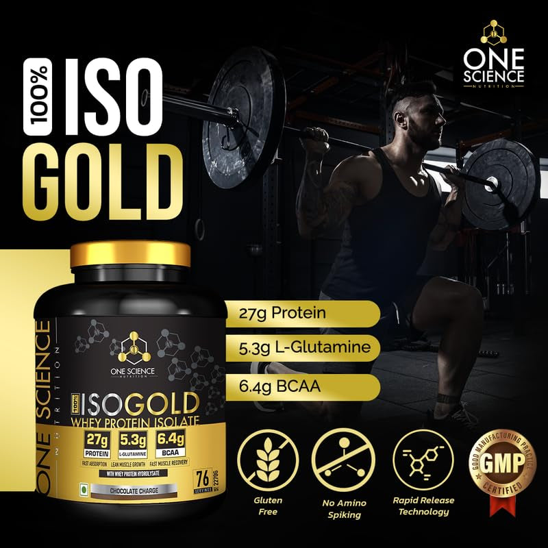 One Science ISO GOLD Whey Protein Isolate - 5 Lbs - Nutristar