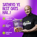 Alpino High Protein Super Rolled Oats - 1 Kg - Nutristar