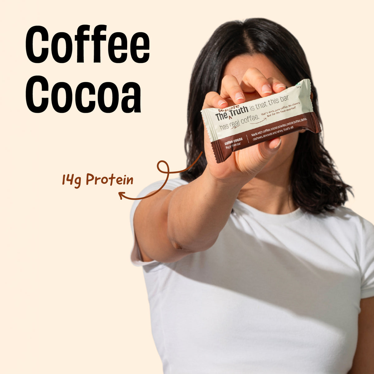 The Whole Truth - Protein Bars | Pack of 6 x 52g each | No Added Sugar | No Preservatives | No Artificial Sweeteners