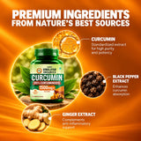 Vlado's Himalayan Organics, Curcumin with Biopiperine, 1500mg - 90 Veg Tablets