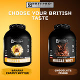 BRITPRO London Muscle Whey Protein Powder - 2kg | 44 Servings (INDIAN)