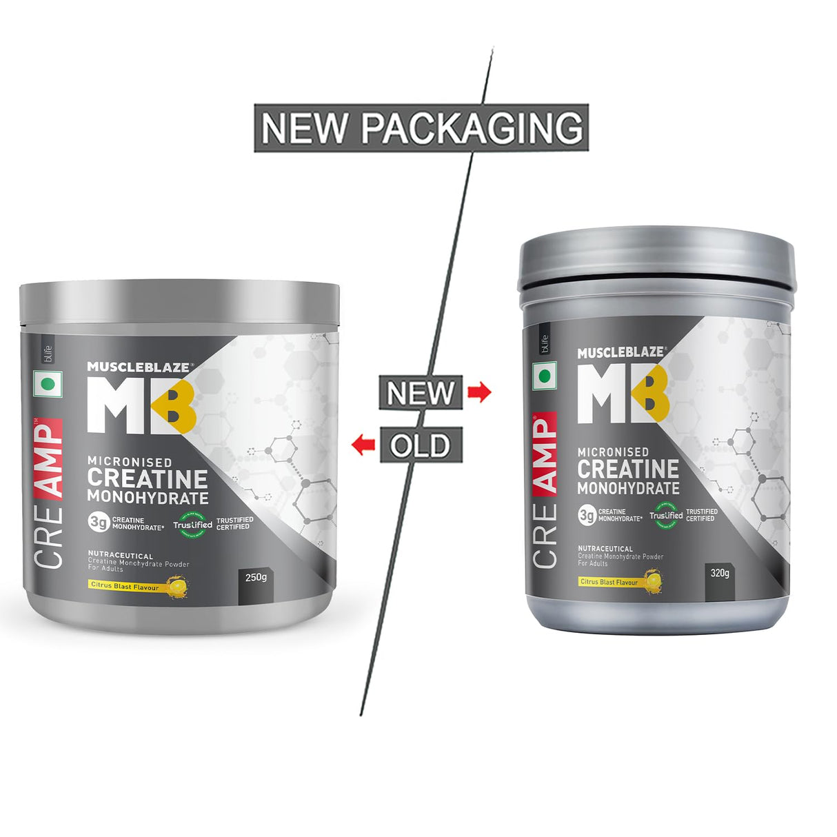 MuscleBlaze Creatine Monohydrate CreAMP - 80 Servings