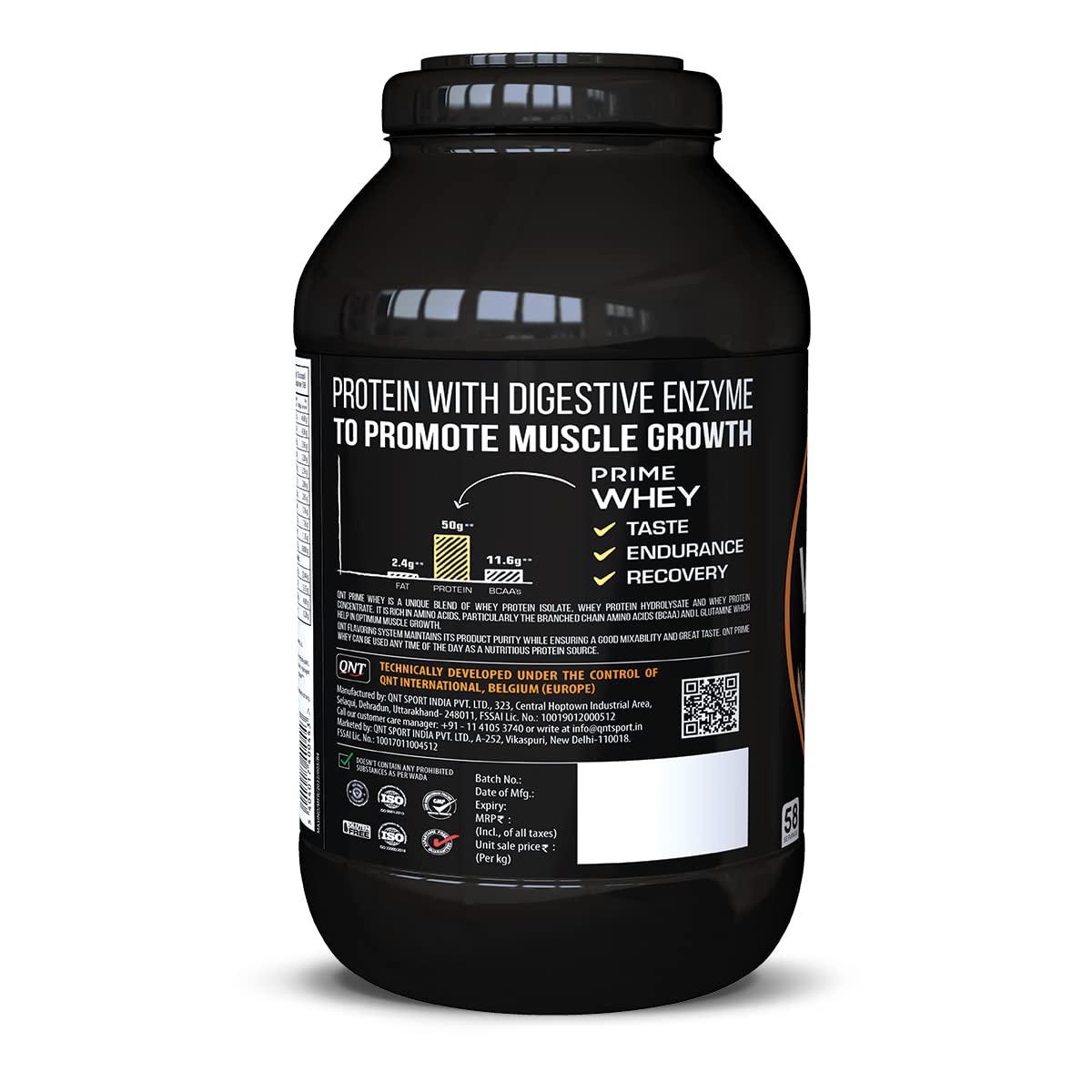 QNT Prime Whey Protein 4.4 Lbs - Nutristar