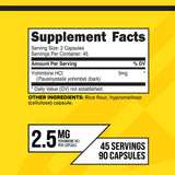 PrimaForce Yohimbine HCl Formula 2.5mg | 90 Capsules