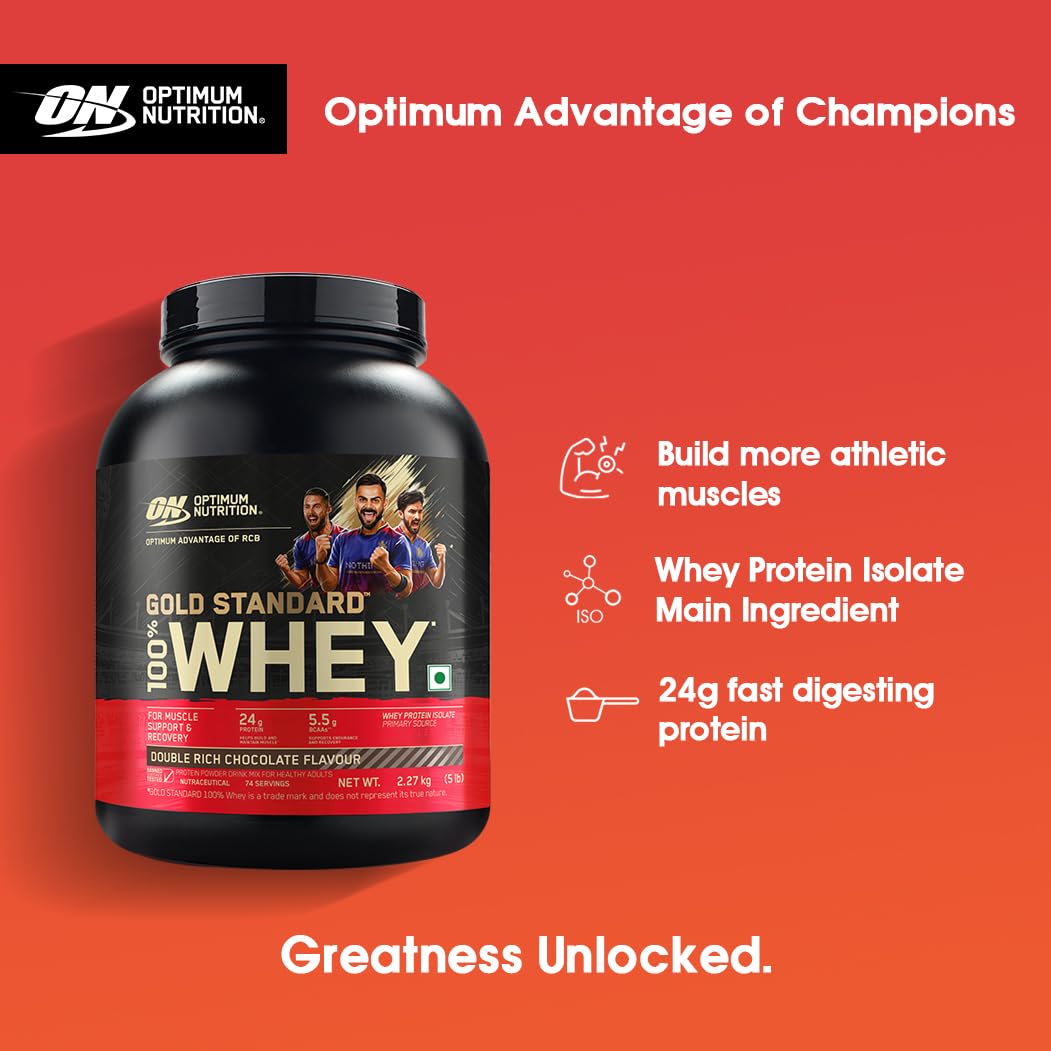 Optimum Nutrition (ON) Gold Standard 100% Whey 5 Lbs
