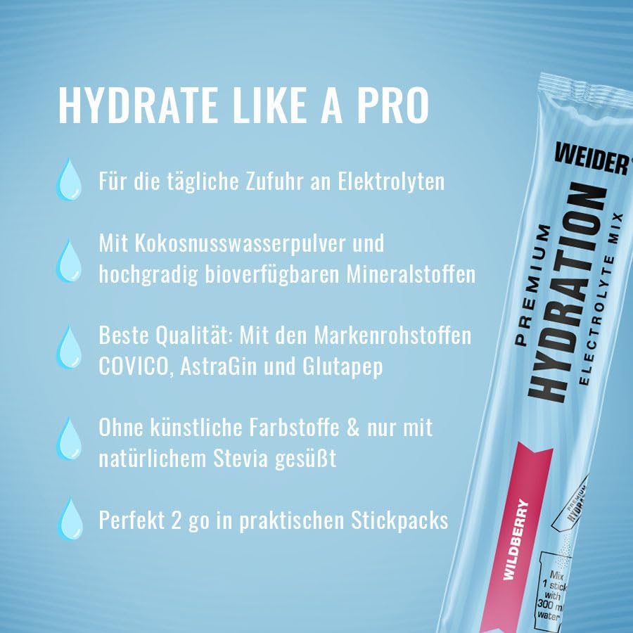 Weider Premium Hydration 10 Servings | Electrolyte Drink Mix