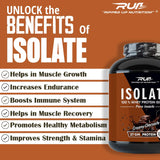 Ripped Up Nutrition 100% Whey Protein Isolate | 27g Protein, Low Carb & Fat | 1.81 Kg, 55 Servings