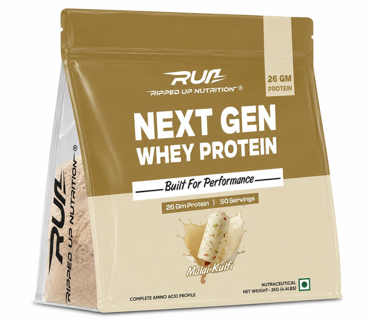 Ripped Up Nutrition Next Gen Protein | 26g Protein | Muscle Recovery Support | 1 Kg, 25 Servings (Pack of 2)