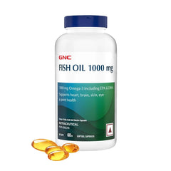 GNC Fish Oil 1000mg, 60 Softgels