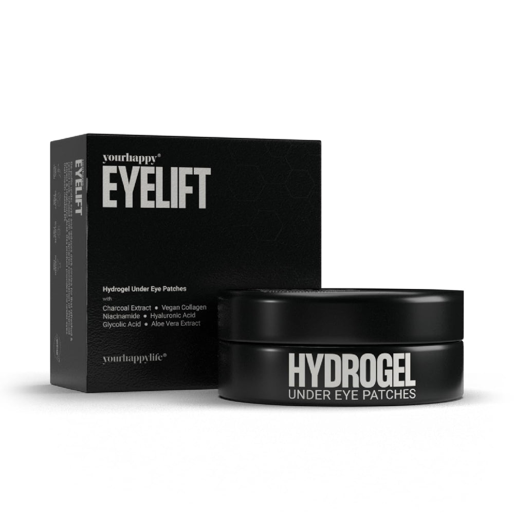 YourHappyLife Eyelift Hygrogel Eye Patches | Vegan Collagen & Hyaluronic Acid | 60 Patches