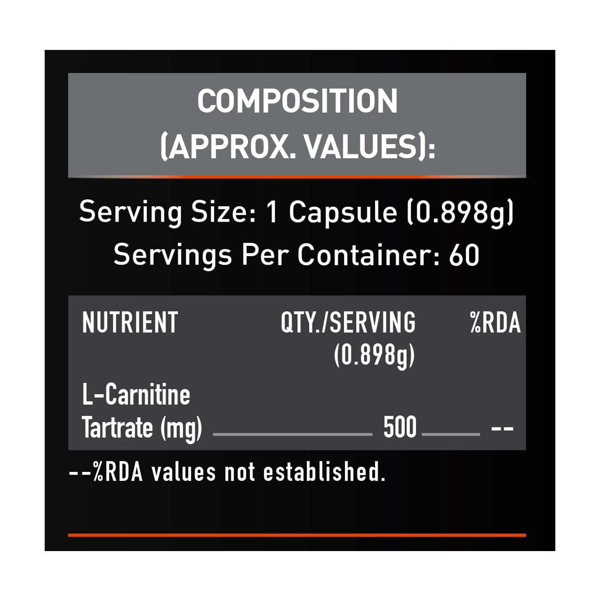 MuscleBlaze L-Carnitine L-Tartrate - 60 Capsules