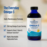 Nordic Naturals Omega-3 Liquid 1560mg | Sardine Fish Oil | EPA & DHA | 237ml (8 Oz)