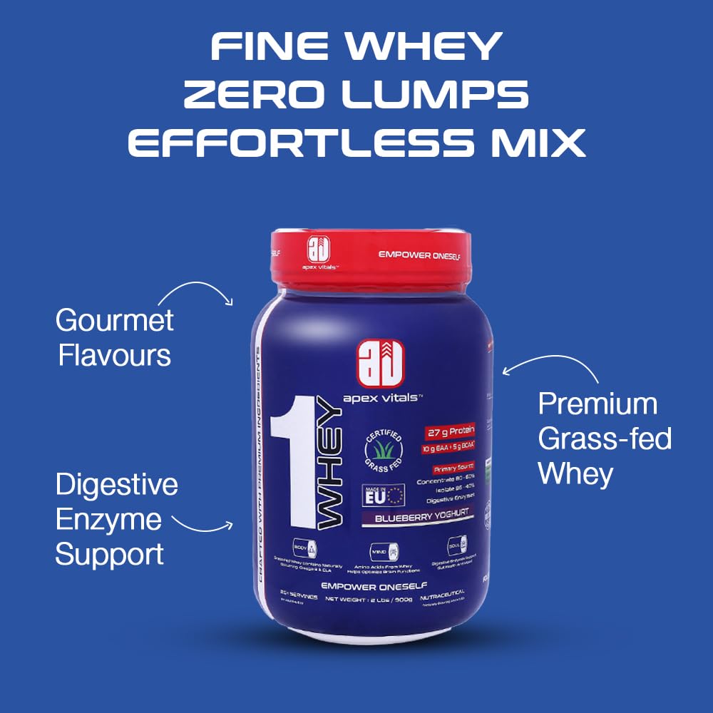Apex Vitals 1 Whey with Digestive Enzymes - 2 Lbs