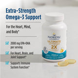 Nordic Naturals Ultimate Omega 2X Fish Oil 2150mg | EPA & DHA | 60 Softgels