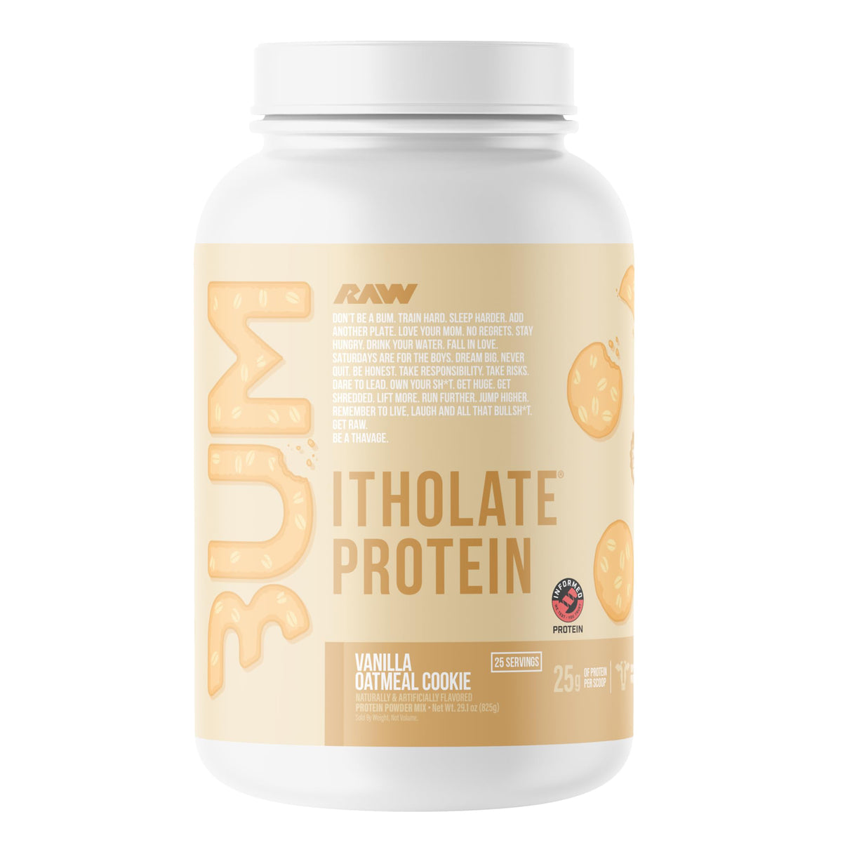 RAW Essential CBUM Itholate Whey Isolate Protein 25 Servings | Grass-Fed Whey Protein Isolate