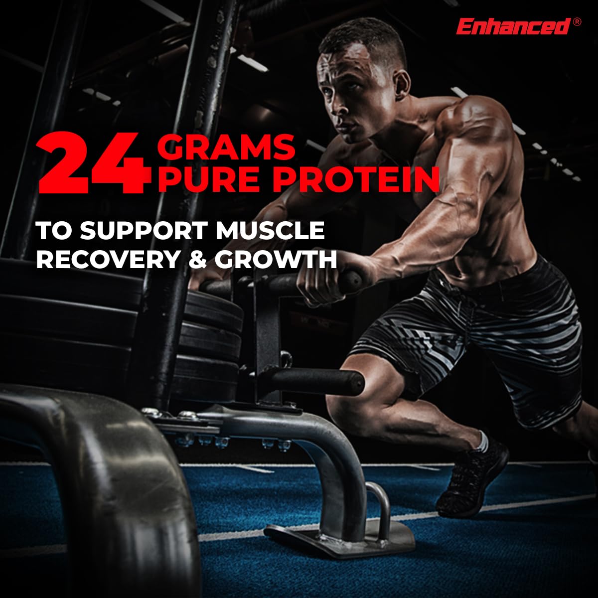 Enhanced Labs Premium Whey Protein 2kg | 24g Protein Per Scoop | 60 Servings | Digestive Enzymes
