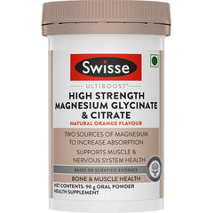Swisse High Strength Magnesium Glycinate & Citrate Powder - 90 g