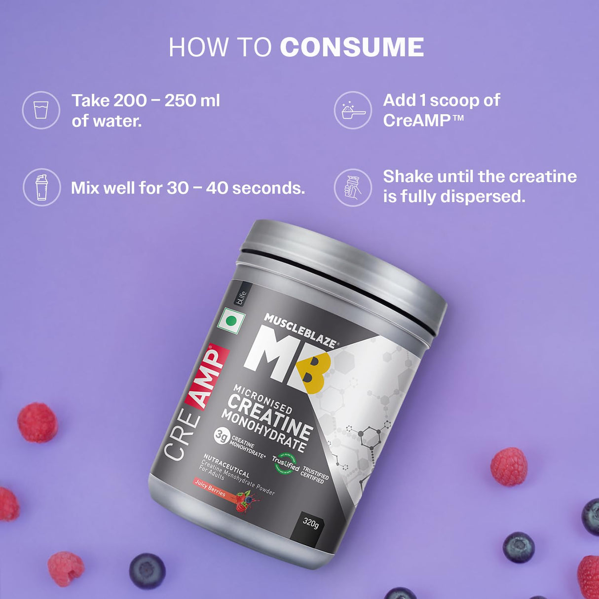 MuscleBlaze Creatine Monohydrate CreAMP