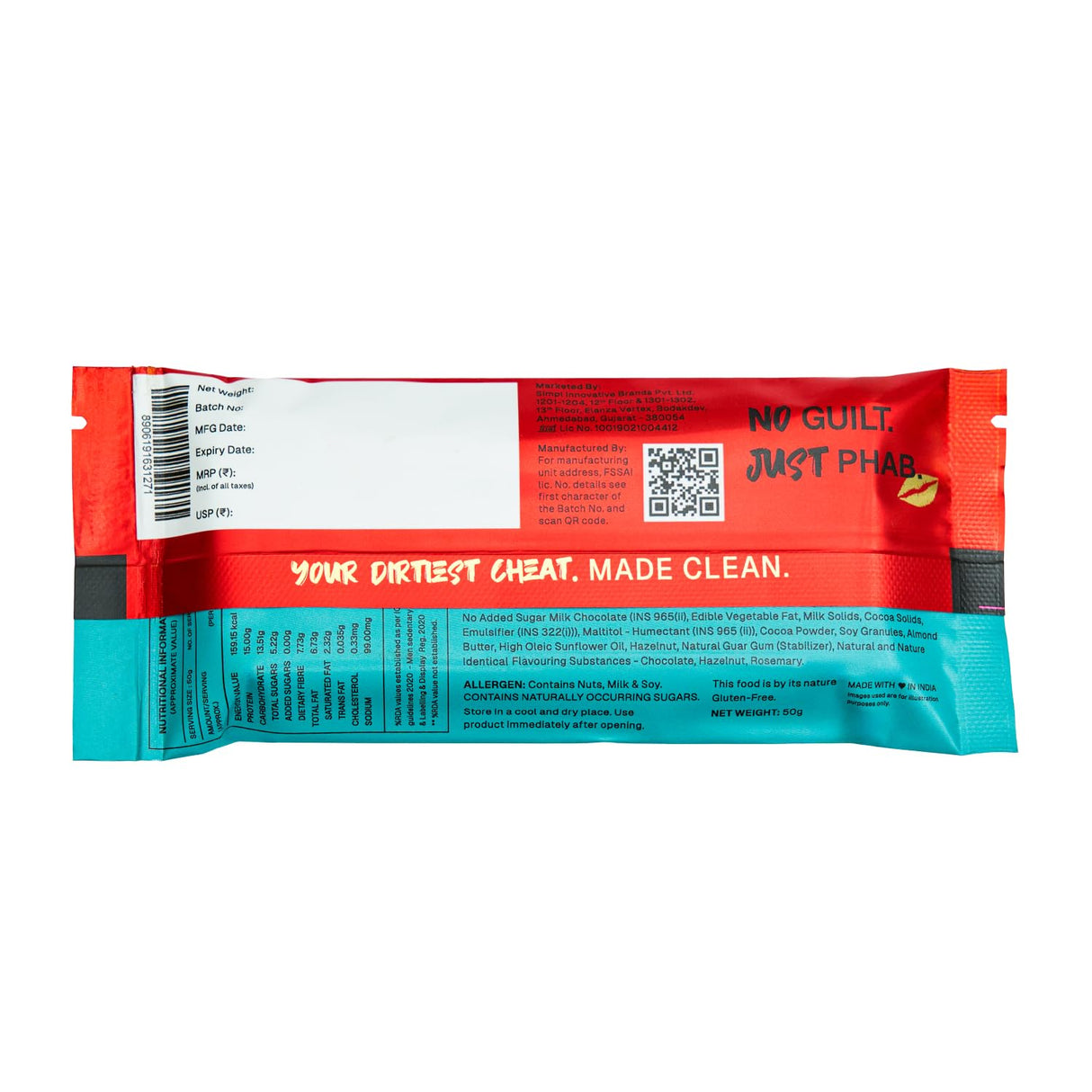 PHAB Cheat Assorted Protein Bar Combo Pack | 12 Bars | 15g Protein