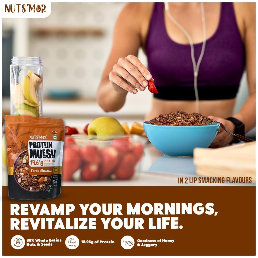 Nuts'Mor Protein Muesli - 900 Gm | 18 Servings