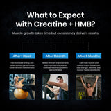 Bolt Nutrition Micronized Creatine + HMB Supplement Powder 150g | 30 Servings