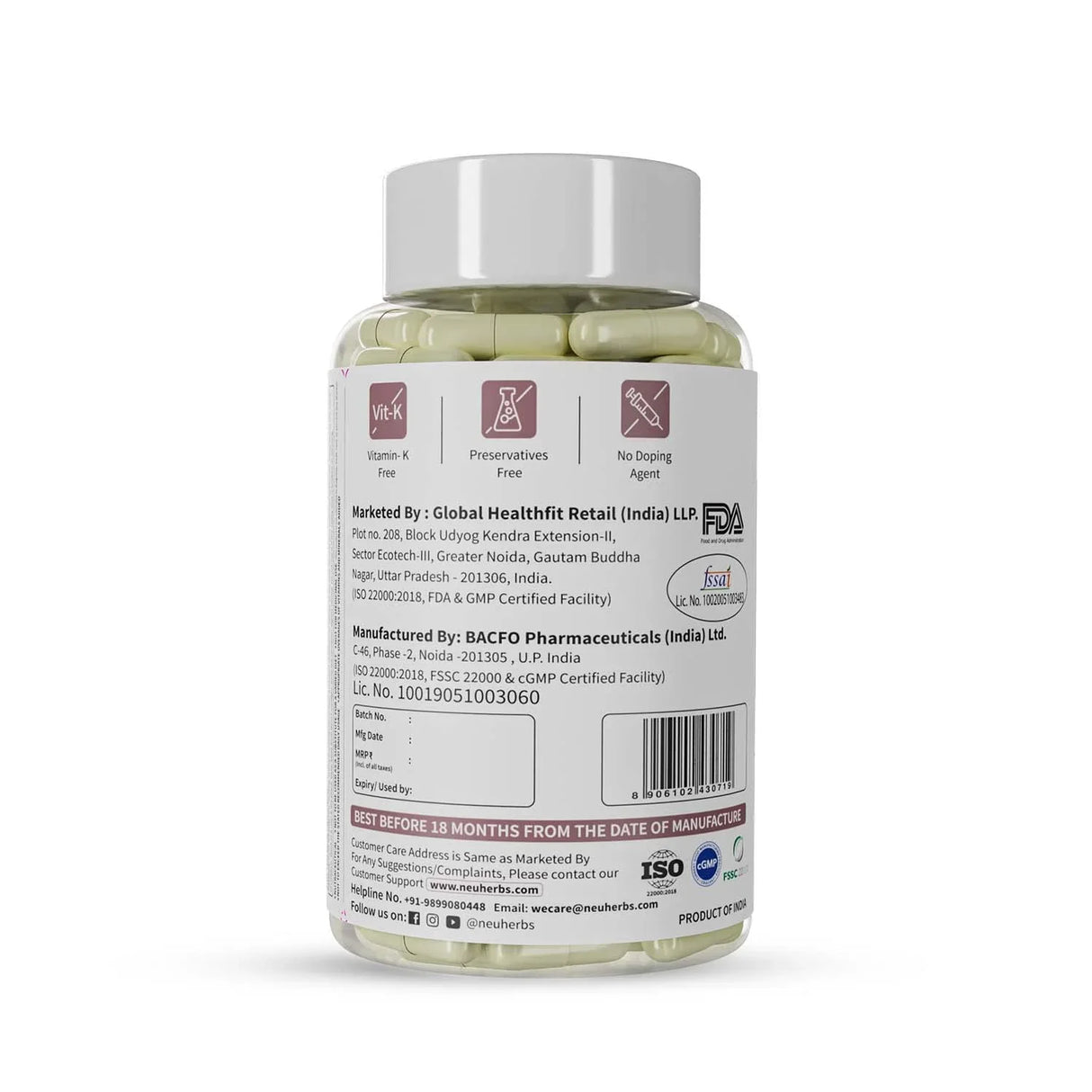 Neuherbs Hair Skin Vitamins 60 Cap