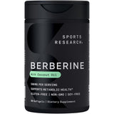 Sports Research Berberine 500mg with Coconut Oil | 90 Softgels