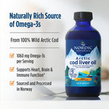 Nordic Naturals Arctic Cod Liver Oil | 1060mg Omega-3 Fish Oil | EPA & DHA | 237ml (8 Oz)