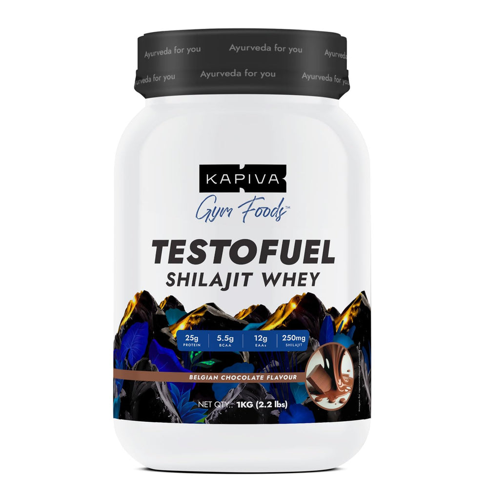 Kapiva Gym Foods Testofuel Shilajit Whey, 28 Servings - 2.2 lbs