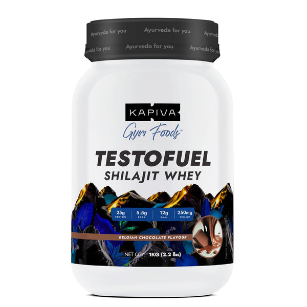 Kapiva Gym Foods Testofuel Shilajit Whey, 28 Servings - 2.2 lbs