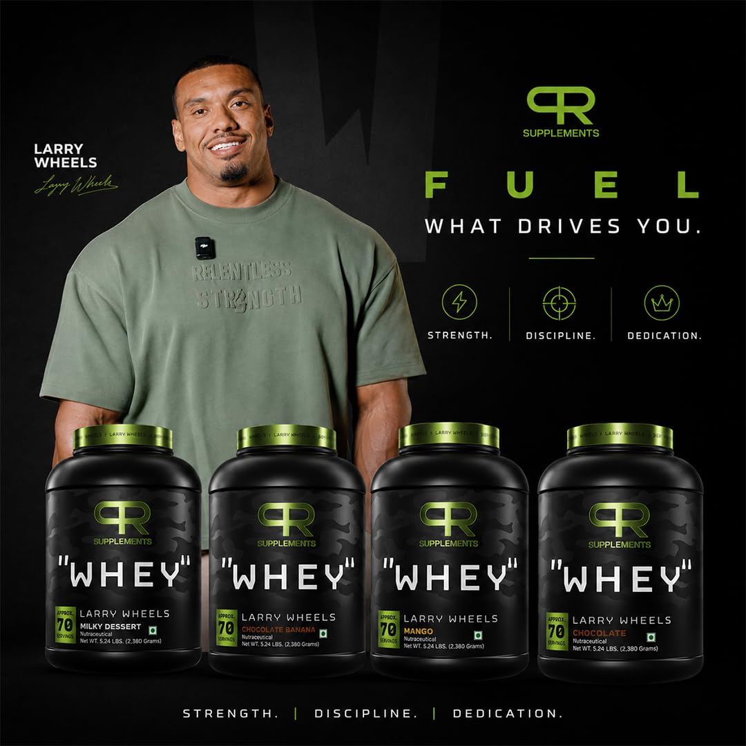 PR Supplements Larry Wheels Whey Protein Powder 2.38kg | Whey Protein Supplement