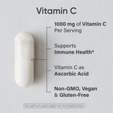 Sports Research Vitamin C 1000mg (Ascorbic Acid) | 240 Veggie Capsules