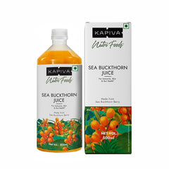 Kapiva Sea Buckthorn Juice | Omega 7, Omega 3, 6 & 9 | Unflavoured | 500ml