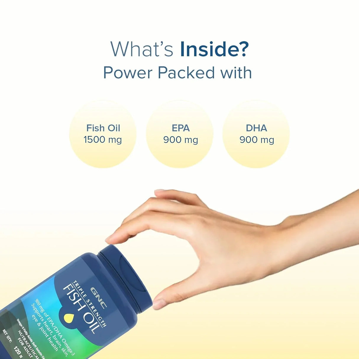 GNC Triple Strength Fish Oil Softgel - 120 Capsules