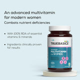 TrueBasics Advanced Multivitamin for Women | Vitamins & Minerals | 90 Tablets