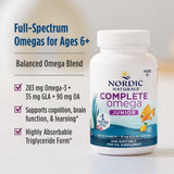 Nordic Naturals Complete Omega Junior | 283mg Omega-3 Fish Oil | EPA, DHA, GLA & OA | 180 Mini Softgels