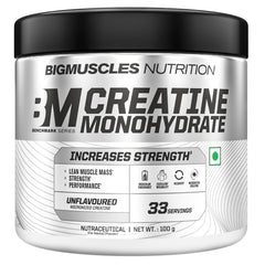 Big Muscles Nutrition Benchmark Series Creatine Monohydrate 100g | 33 Servings