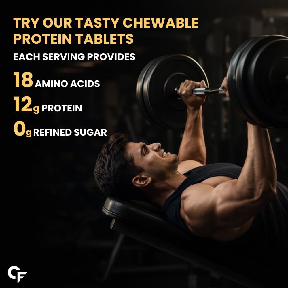 Carbamide Forte Chewable Protein Tablets | 12g Whey Protein | On-the-Go Protein Supplement | 300 Tablets