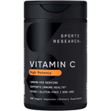 Sports Research Vitamin C 1000mg (Ascorbic Acid) | 240 Veggie Capsules