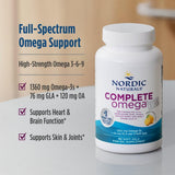 Nordic Naturals Complete Omega Xtra | 1360mg Omega-3 Fish Oil | EPA, DHA, GLA & OA | 60 Softgels