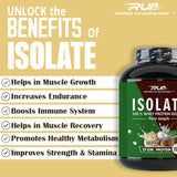 Ripped Up Nutrition 100% Whey Protein Isolate | 27g Protein, Low Carb & Fat | 1 Kg, 30 Servings