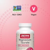 Jarrow Formulas Magnesium Taurate | 90 Veggie Capsules (30 Servings)