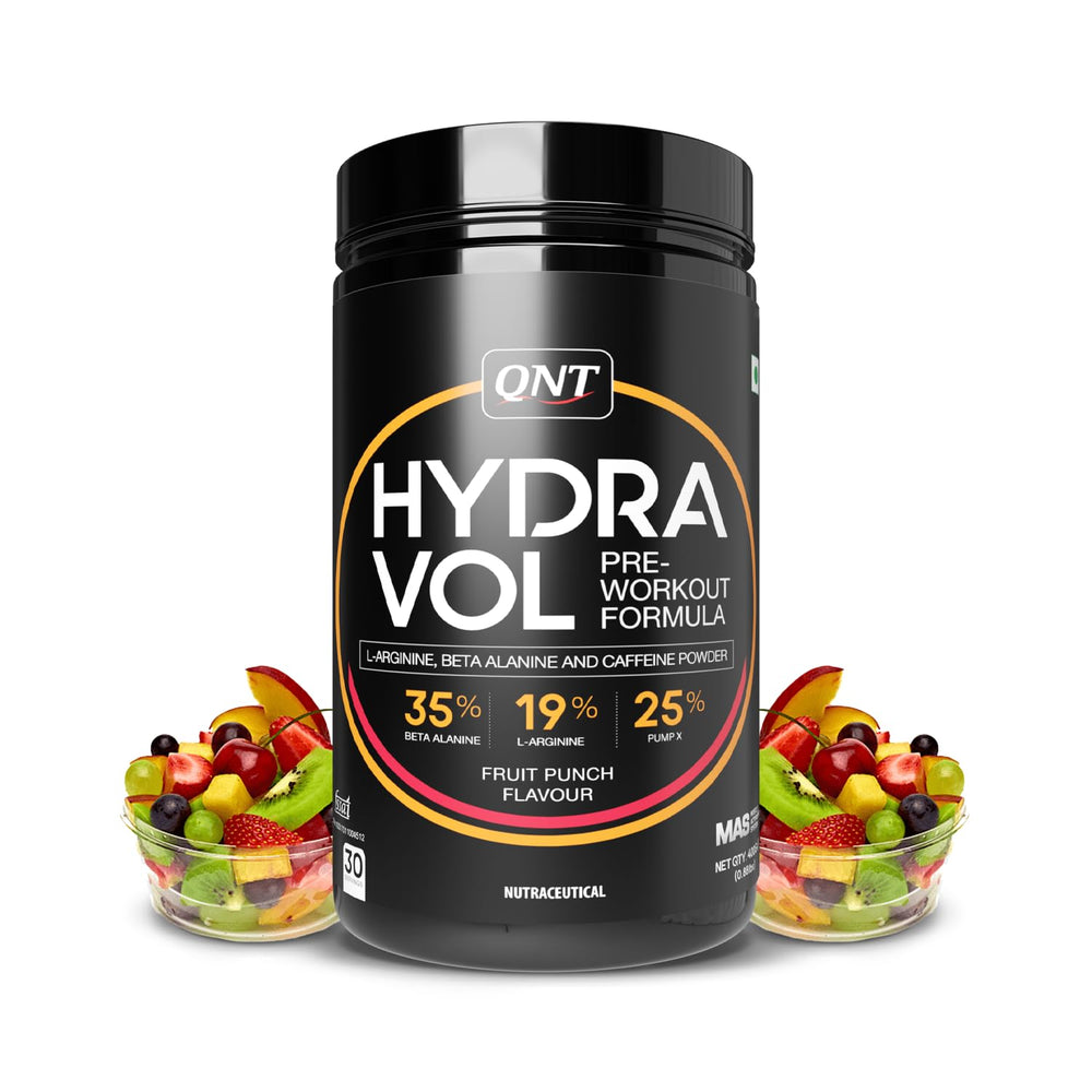 QNT Hydravol Pre-Workout Formula | Beta-Alanine, Caffeine | Energy Boost, Focus & Muscle Strength | 400g, 30 Servings