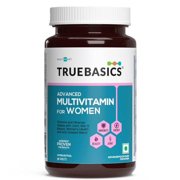 TrueBasics Advanced Multivitamin for Women | Vitamins & Minerals | 90 Tablets