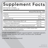 Sports Research L-Theanine 200mg & Caffeine with Coconut MCT Oil | 60 Softgels