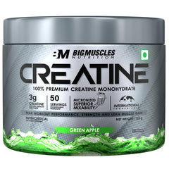 Big Muscles Nutrition Micronised Creatine Monohydrate Powder 155g - 50 Servings