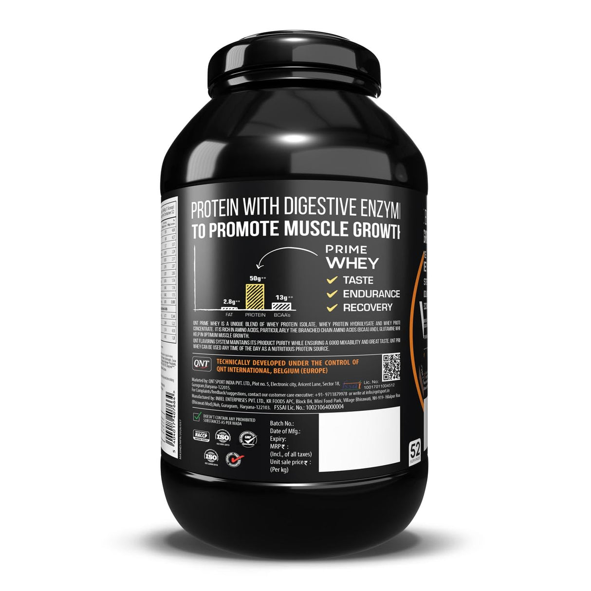 QNT Prime Whey Protein 4.4 Lbs