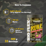 Bigflex Nuke Pre-Workout Powder | Energy & Workout Support | 400g (33 Servings)