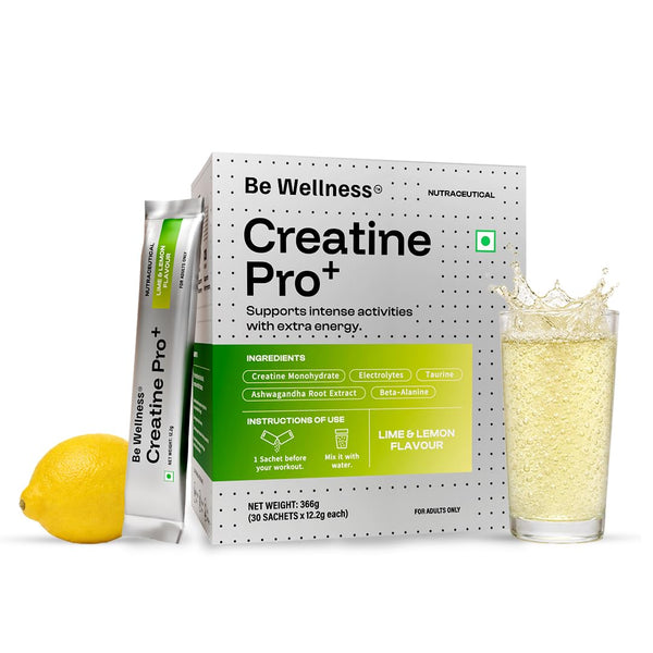 BE Wellness Creatine Pro+ | Beta-Alanine, Taurine & Electrolytes | 366g (30 Sachets)