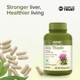 GNC Milk Thistle Herbal Plus - 60 Capsules